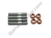 Ducati Cylinder Head Exhaust Manifold Header Special Stud M8 Bolts Screws & Copper Nuts 82919451A and 82919461A