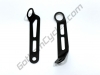 Front Brake & Clutch Remote Reservoir Bracket Set in Black for Brembo RCS Masters 82919451A and 82919461A