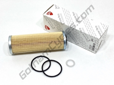 Ducati Service Kit - OEM Oil Filter, O-Rings and Crush Washer: Panigale V4, StreetFighter V4, Multistrada V4, Diavel V4 44440312B 85250541A 88650761A
