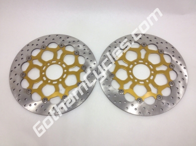 Ducati Brembo Snowflake Front Brake Discs Rotors: 748-998, ST, Monster, SS 49240101A 49240101A