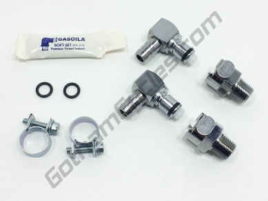 Chrome Plated Brass  Metal Gas Tank Fuel Pump Quick Release BSPT Disconnect Set: Triumph LCD10004VBSPT LCD23006V