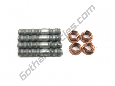 Ducati Cylinder Head Exhaust Manifold Header Special Stud M8 Bolts Screws & Copper Nuts 74840331A 76640172A