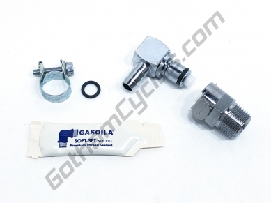 Chrome Plated Brass Metal Gas Tank Fuel Pump Quick Release Disconnect Set 5/16": BMW R1200GSW/RTW/RW/RSW, S1000R/RR/XR R12GSW S1000R