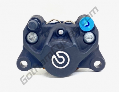 Ducati Brembo P34 Rear Brake Caliper Side Inlet and Bleed Black 61140131AB 61140201A 61140291A 61140292B