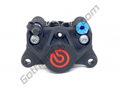 Ducati Brembo P34 Rear Brake Caliper Side Inlet and Bleed Black with Red Logo 20B85251