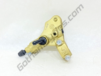 Ducati Brembo 16mm Gold Front Brake Master Cylinder Late Style: 748/996/998, Monster 900/1000/S4/S4R, 750SS/800SS/900SS/1000SS 62440122A 62440261A