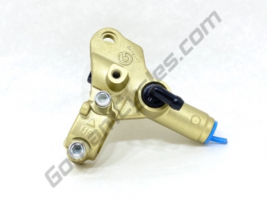 Ducati Brembo 13mm Gold Clutch Master Cylinder Late Style: 748/996/998, Monster 900/1000/S4/S4R, 750SS/800SS/900SS/1000SS 63040101AB 63040151A