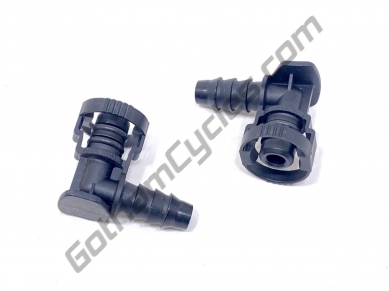 Barbed Ducati Gas Tank Fuel Pump Quick Release Male Fitting Set: 749/999, 848-1198, SF, Monster, HM, SC, MTS 81440101A_barbed