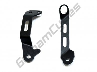 Ducati Brembo Front Brake & Clutch Reservoir Bracket Set in Black for 899/959/1199/1299/V2/V4 Panigale 8291A701AA